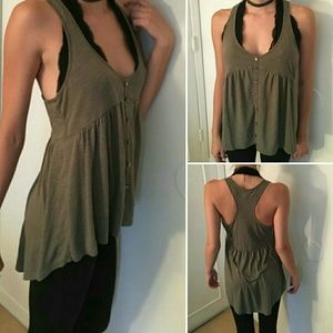 Olive American Eagle Outfitters tank top