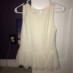 Peplum Lace Top