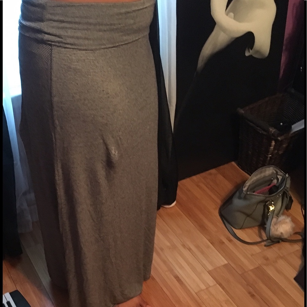 Blacks and white maxi skirt