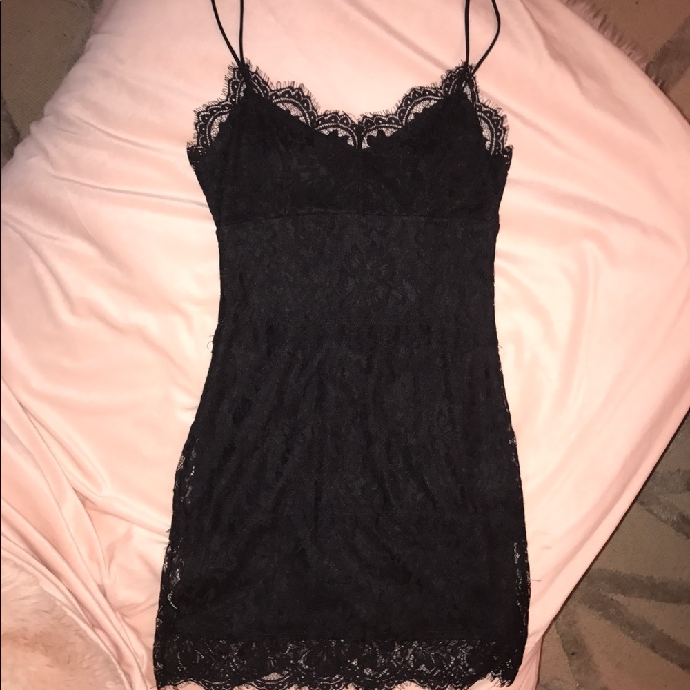 Lace LBD mini dress from Topshop