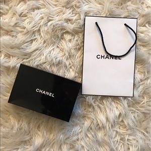 Authentic Chanel shopping bag and box