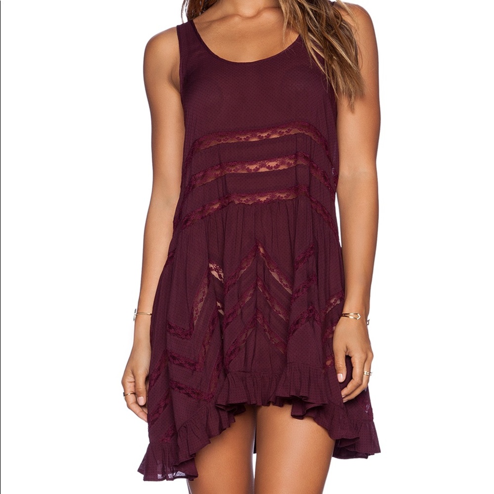 Free people maroon dress