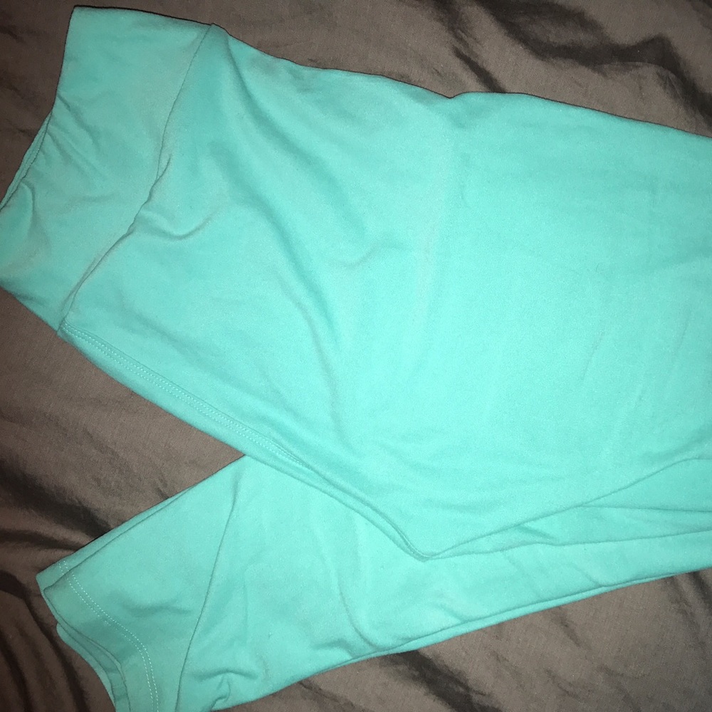 Teal leggings