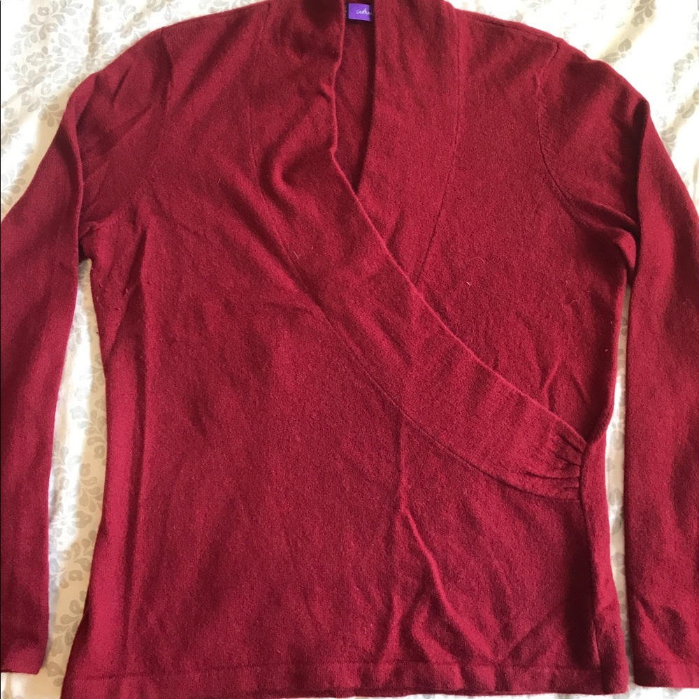 SOLD! Saks fifth avenue cashmere wrap sweater