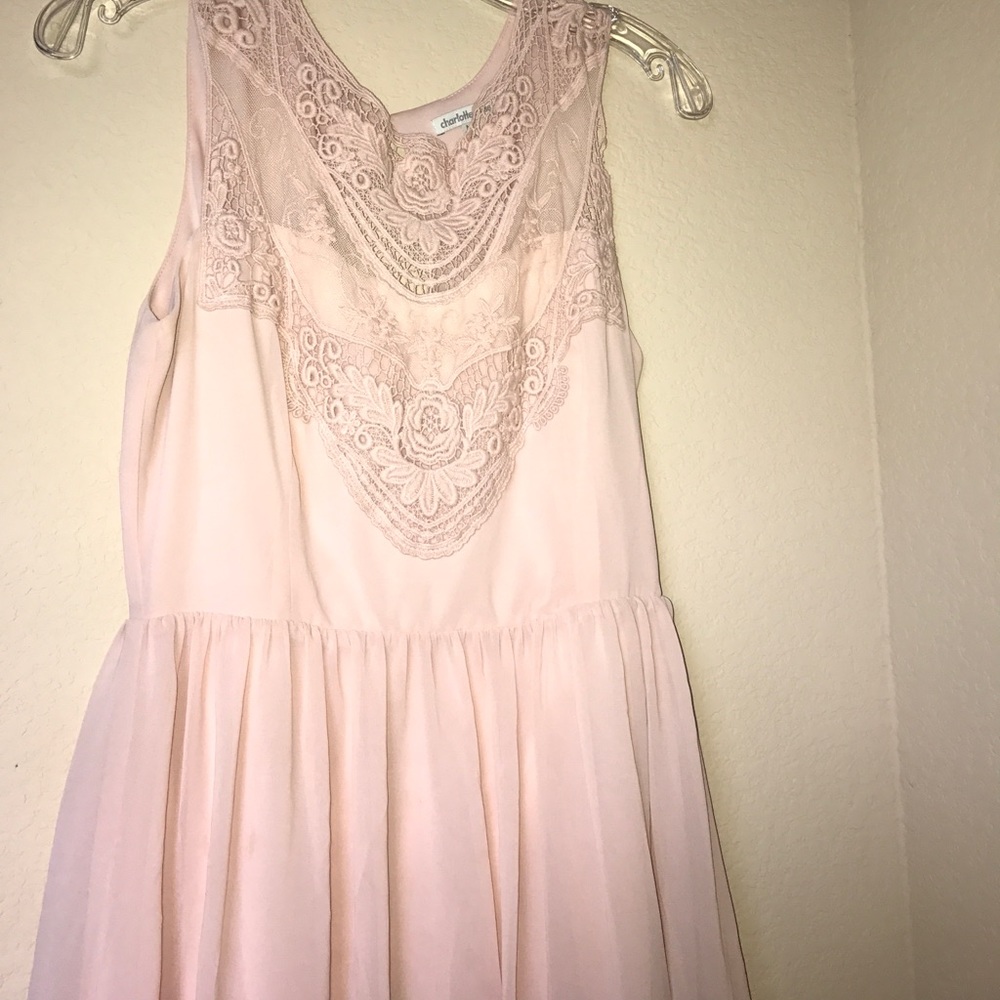Baby Pink Embroidered Dress