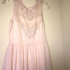 Baby Pink Embroidered Dress