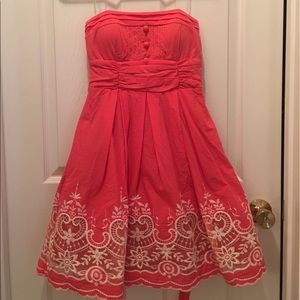 Strapless Coral Summer