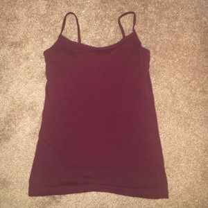 Burgundy tank top