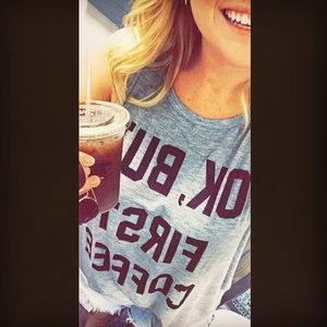 "But First Coffee" Tank