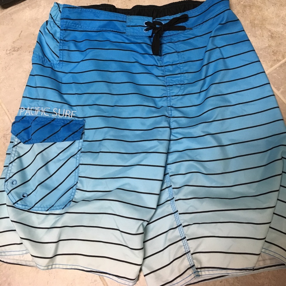 Men's blue swim shorts
