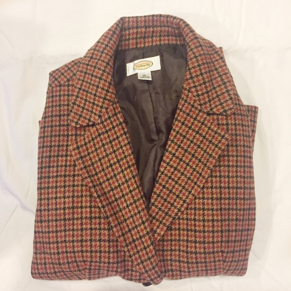 Talbots coat with shoulder pads