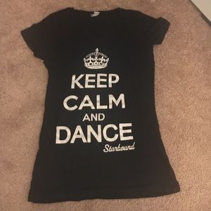 Keep calm and dance v-neck