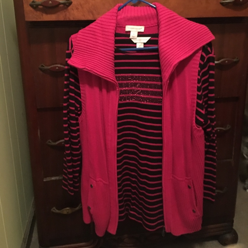 Hot pink/navy set