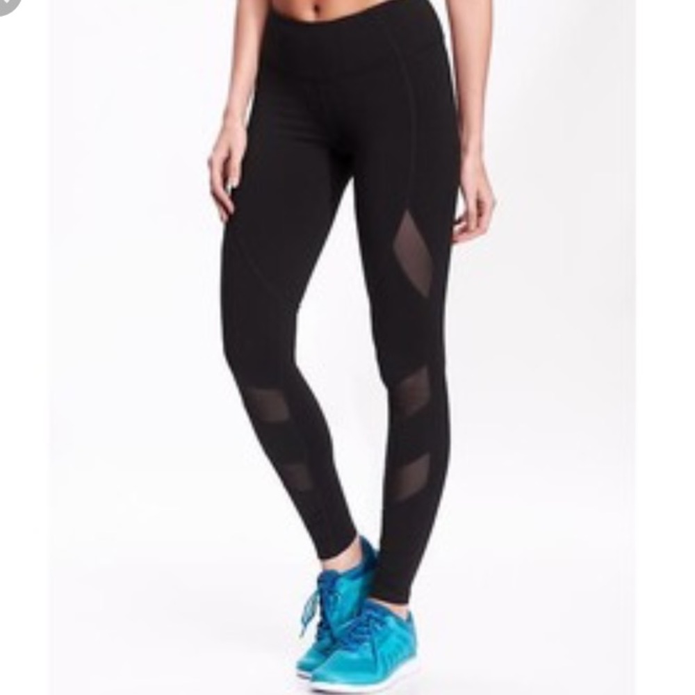 Old navy mesh panel leggings