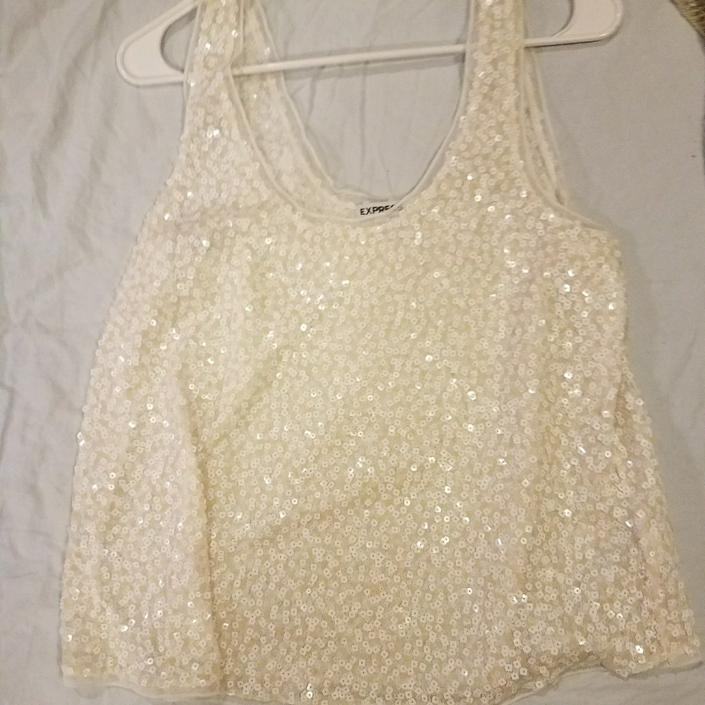 Guess sequined tank top