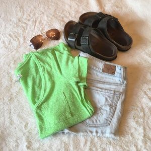Green Pocket Tee