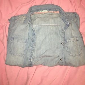 Long Sleeve Denim Button Down