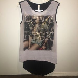 Graphic tank top