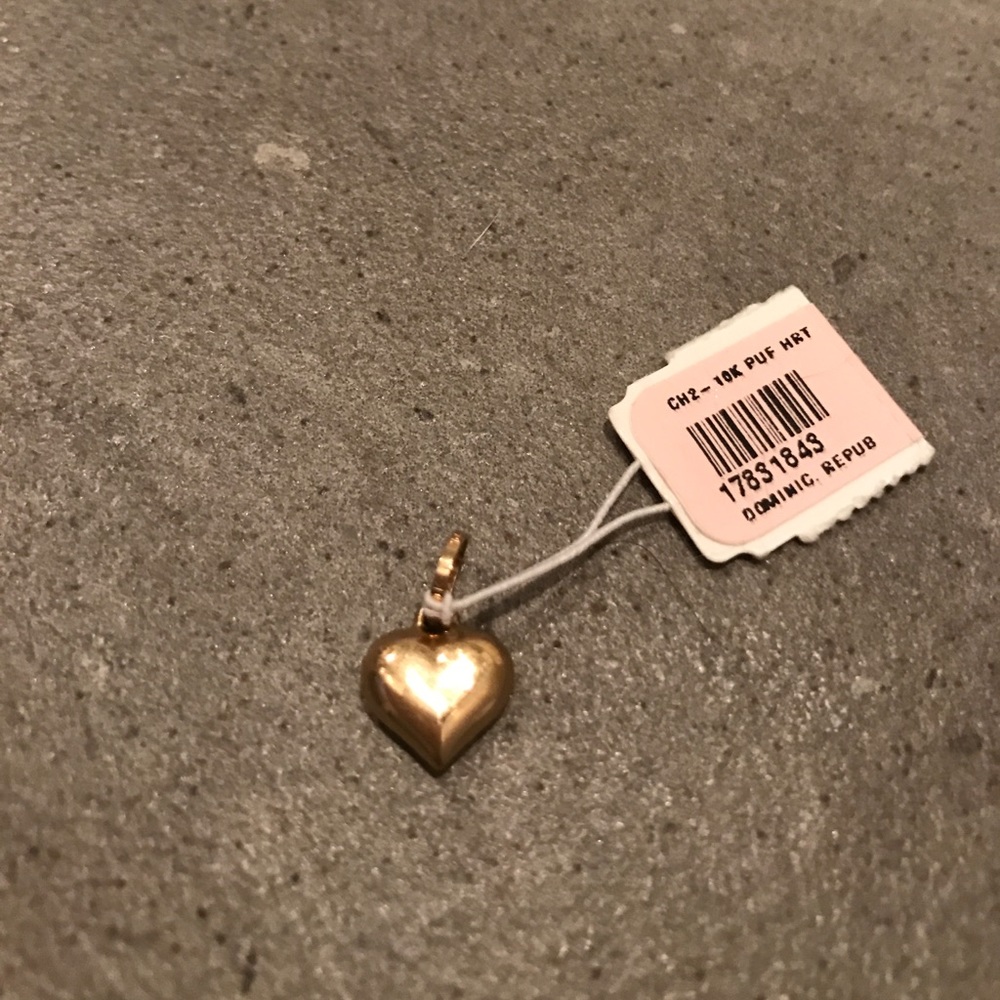 NWT gold heart charm