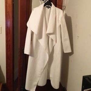 Oversized waterfall duster coat