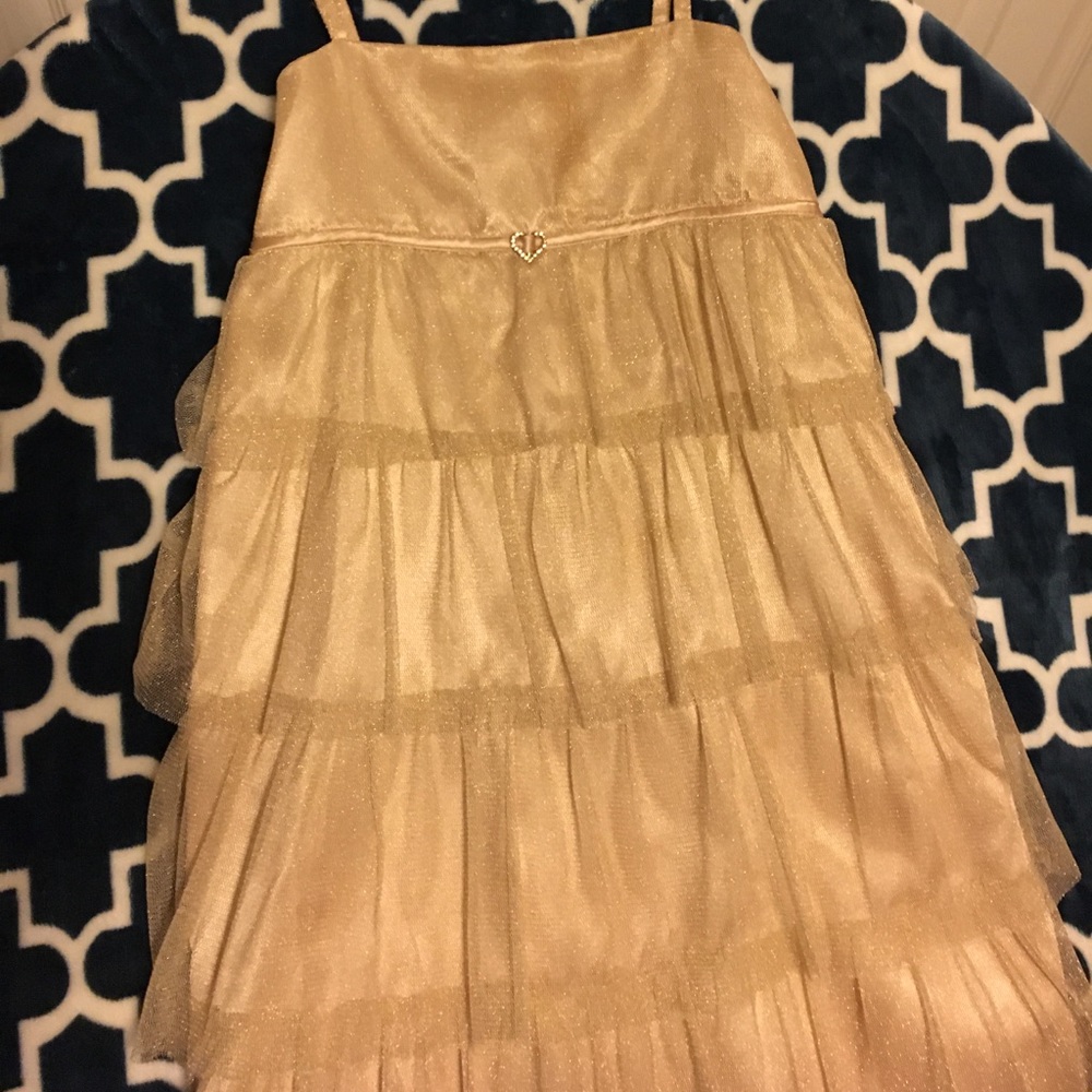 Girls golden dress