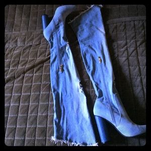 Jean Thigh Boots