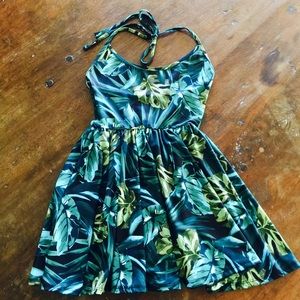 AMERICAN APPAREL Tropical Skater Dress