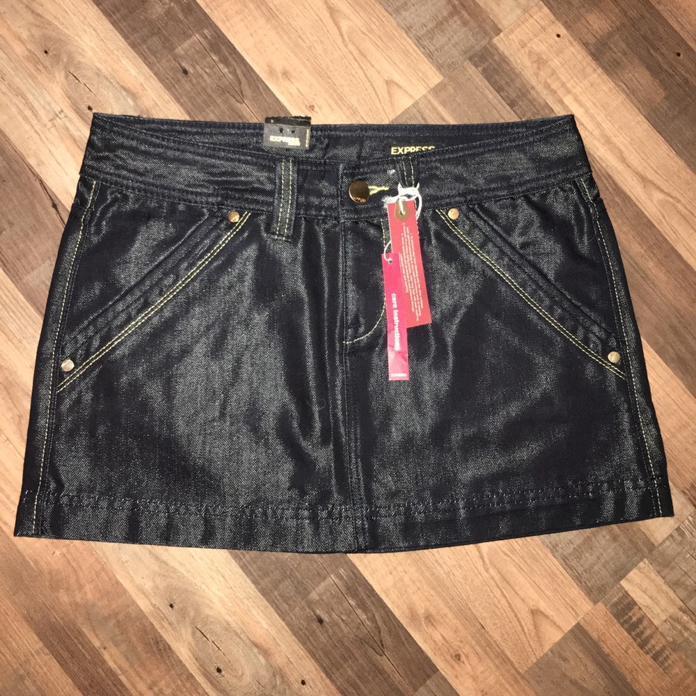 Dark Blue Jean Express Skirt! New with tags!