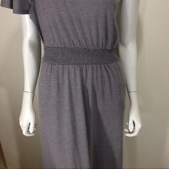Poof! Brand Gray One Shoulder Dress - Picture 3 of 6