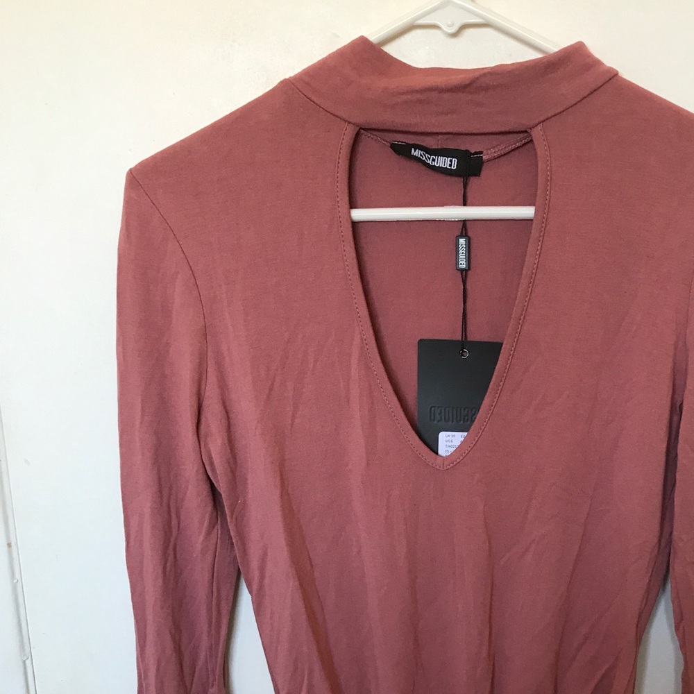 Missguided Pink Bodysuit Size 6