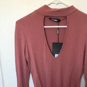 Missguided Pink Bodysuit Size 6