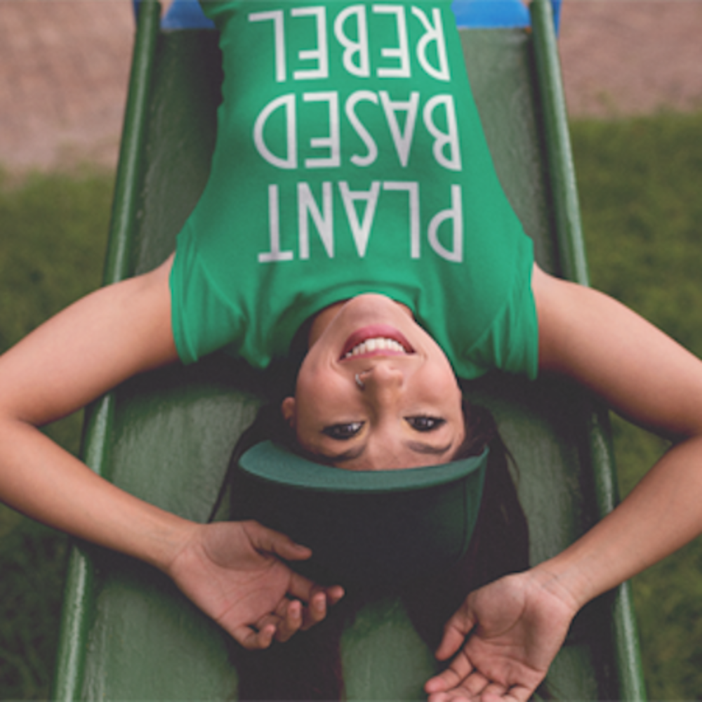 Plant Based Rebel Vegan Veganism T-Shirt