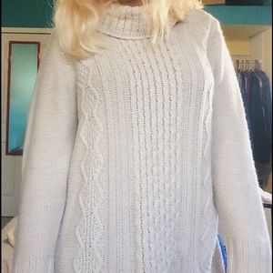 Cream Oversized Knit Sweater