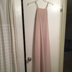 Joanna August nude bridesmaid dress