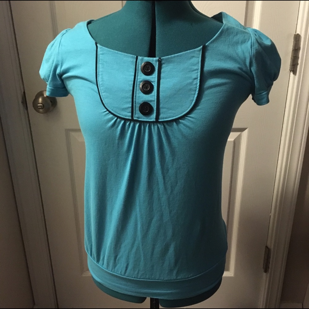 🌟Electric Blue Retro/Vintage Style Top!  EUC