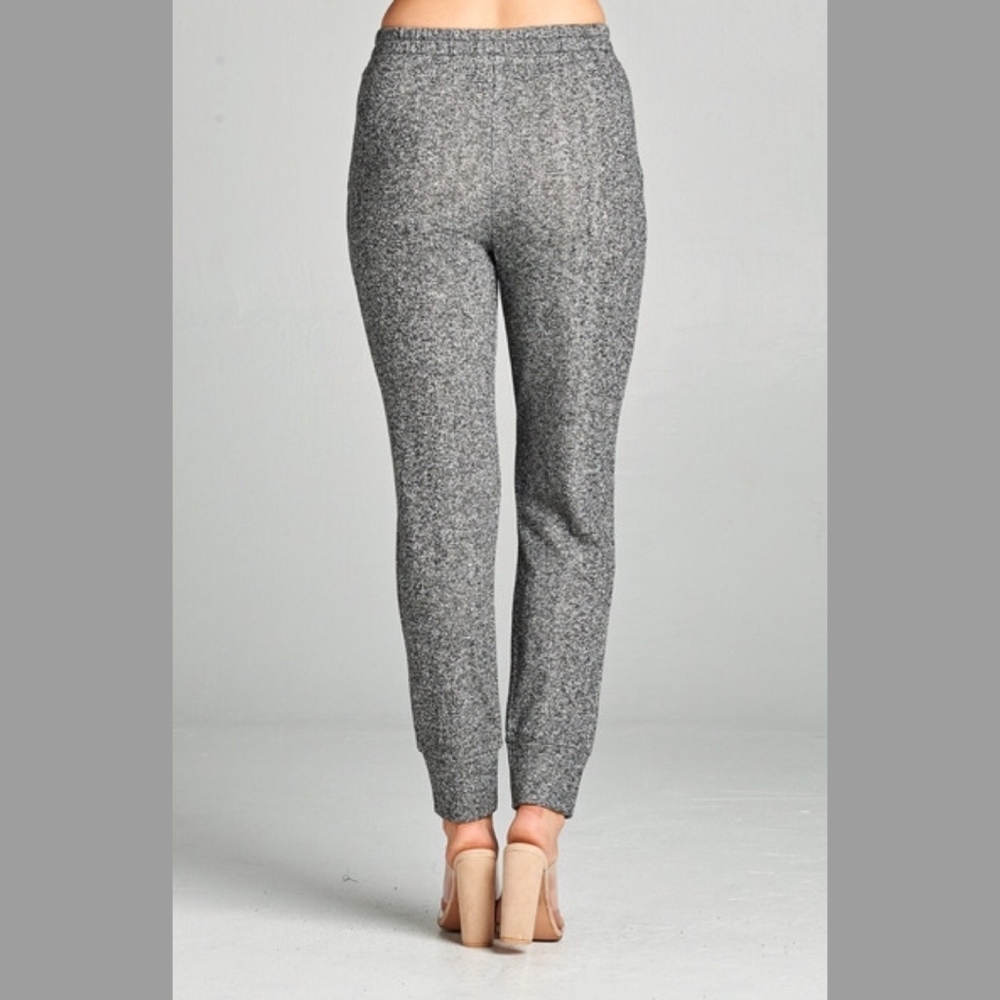 Black Distressed Skinny Joggers - Picture 7 of 8