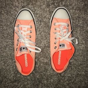 "Washed" orange converse all star