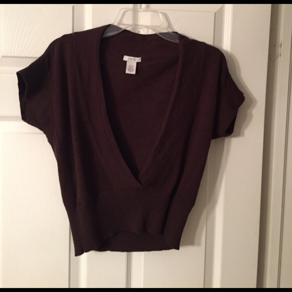 Cache Expresso Short Sleeve Sweater