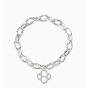 Stella & Dot Link Charm Bracelet Silver