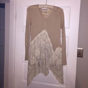 Lacey sweater tunic