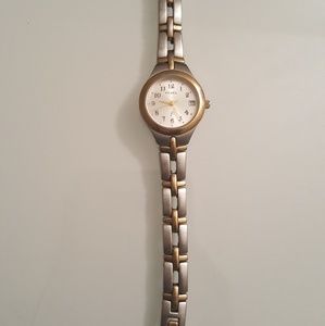 Fossil F2 Stainless Steel Gold & Silver Tone Watch