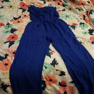 NWT Full Length Royal Blue Romper