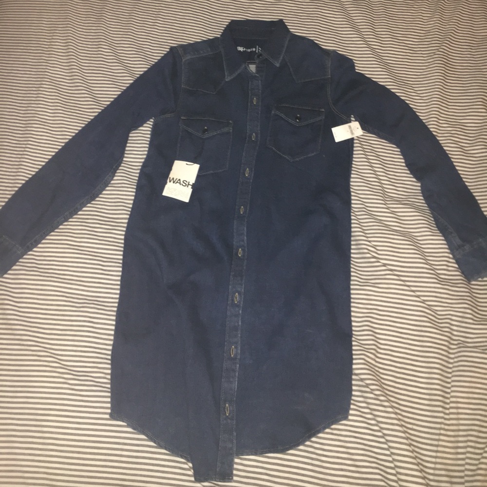 Gap 1969 Faux Denim Dress - size small