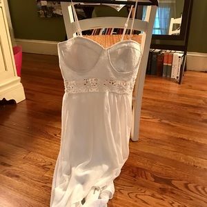 White Dress With Lace Bust