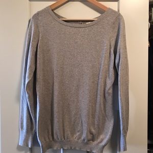 Medium gray banana republic sweater with zipper