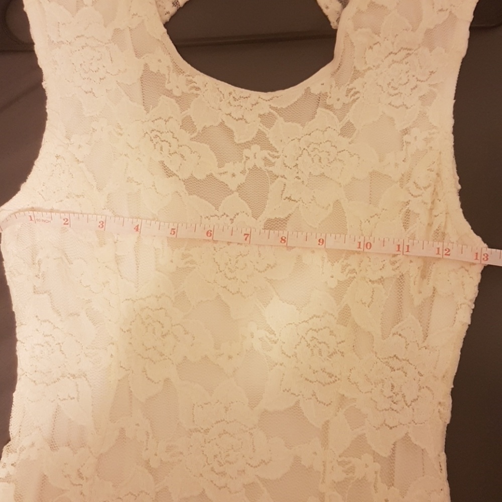 Vintage white lace dress nwot - Picture 3 of 6
