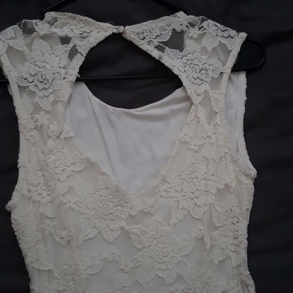 Vintage white lace dress nwot - Picture 5 of 6