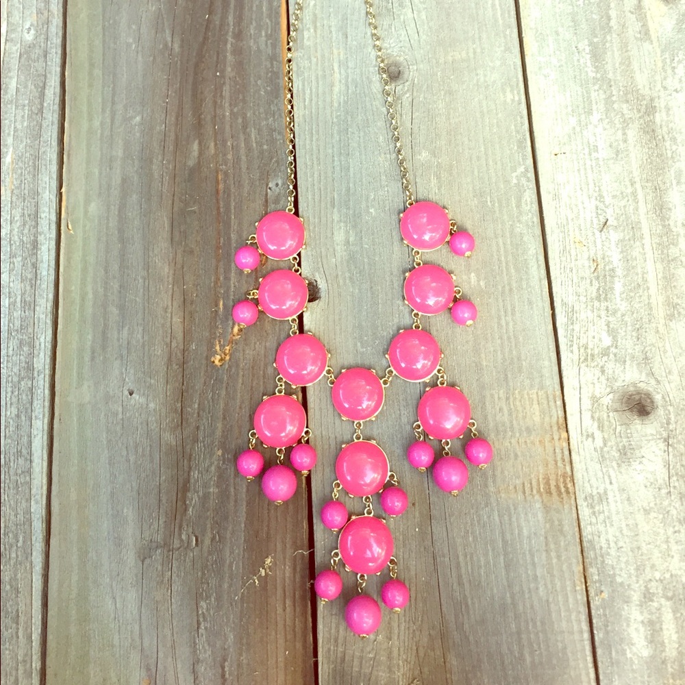 Pink bauble necklace