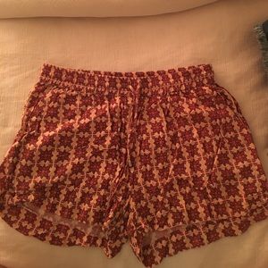 Orange Pattern Shorts
