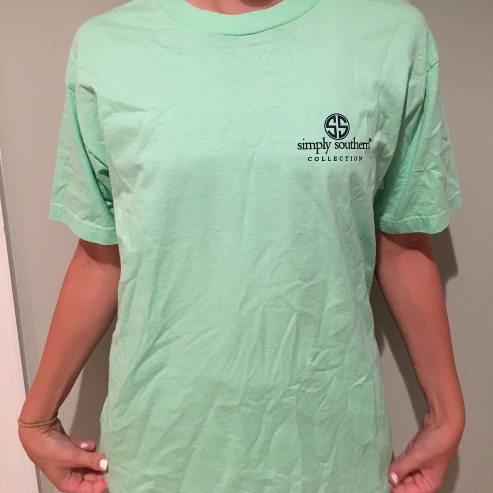 Green simply southern shirt